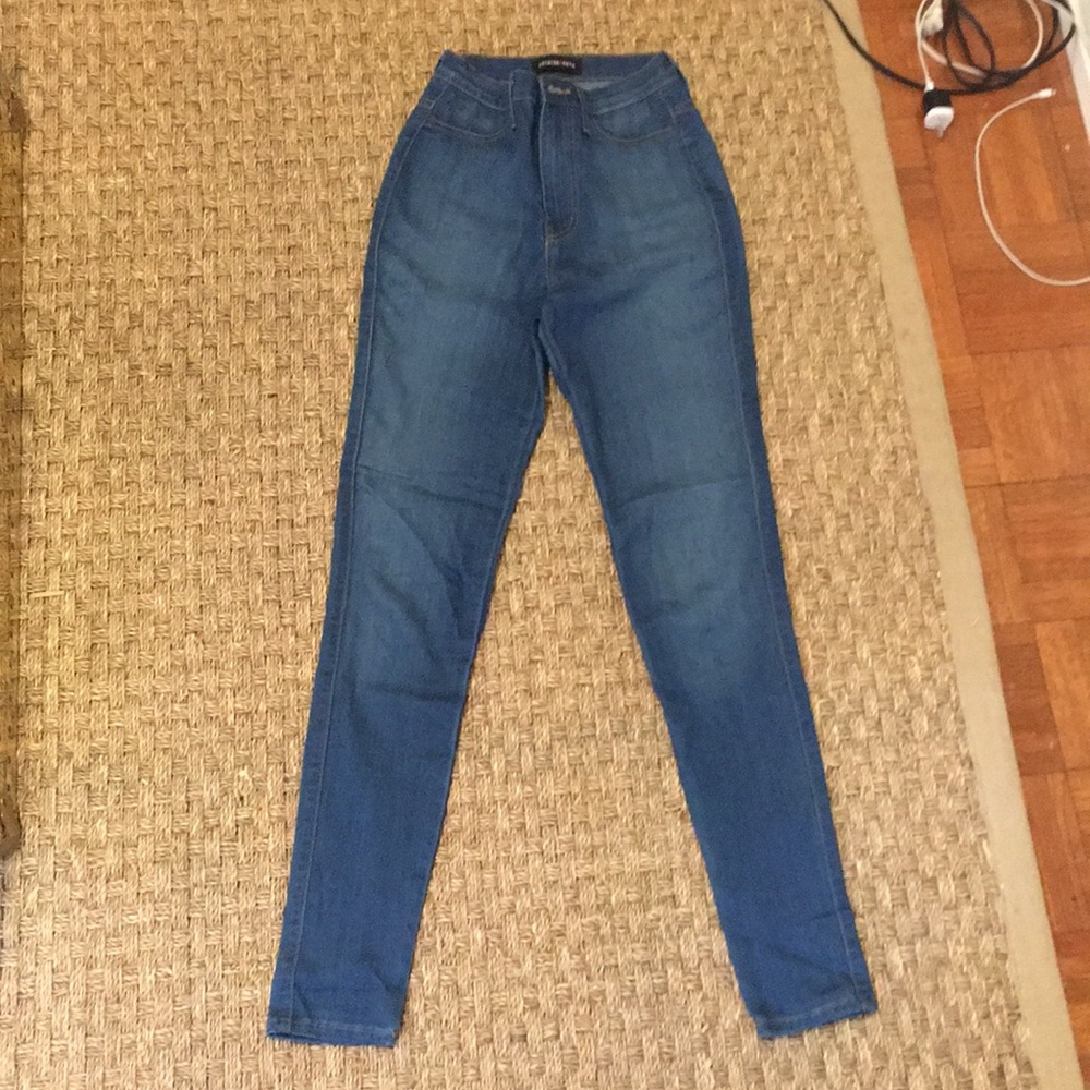 Blue High-Waisted Fashion Nova Jeans